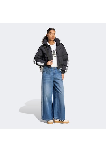 Adidas Cropped Puff Kadın Siyah Ceket Jx2970 Siyah