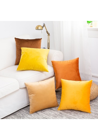 Teltree Yüksek Kaliteli Kadife Yastık Kılıfı - 40x40 Cm, Yeşil Renk, Rahat Ve Dayanıklı Diğer