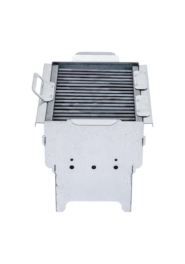 Katlanabilir Ayaklı Portatif Mangal - Paslanmaz - Argeus - Küçük - Taşıma Çantalı Diğer