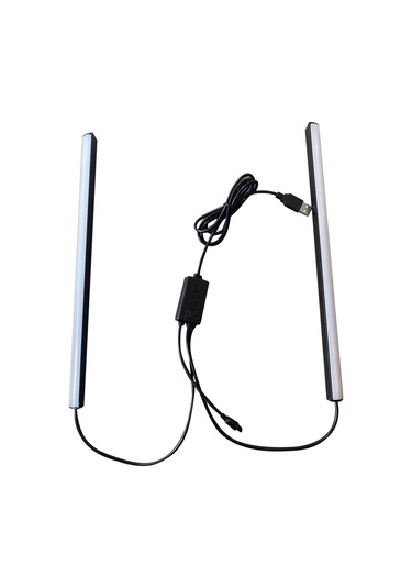 Shineyee Rgb Işıklı Klavye Ambiyans Lambası, Ses Tespiti Ve Interaktif Fonksiyon, İki Renkli Isı + Rgb Renkleri, Kumanda İle Kontrol Edilebilir, 2'li Paket Siyah