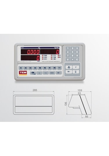 Tem Meb Sayıcı Transpalet Baskül 2000 KG x 1 KG