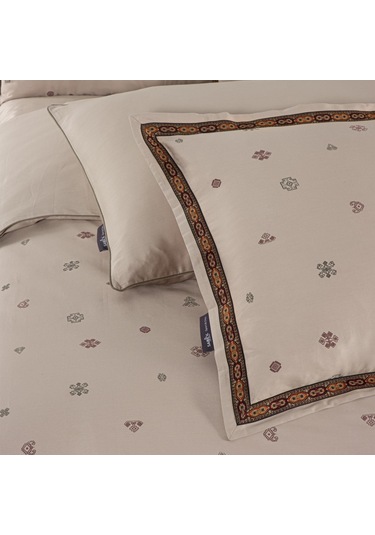 Sarev Kutay King Size Battal Boy %100 Pamuk Saten "300 Tc" Nevresim Takımı Mocha Kahverengi