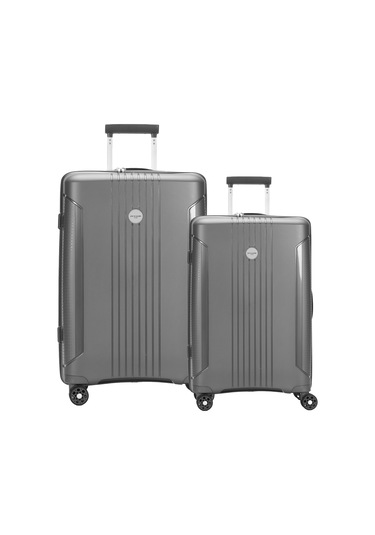 Polipropilen Valiz 2'li Valiz Seti Büyük Boy - Orta Boy Antrasit 04pc7060 Antrasit