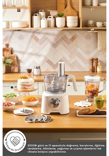 Karaca Mastermaid Power Multifunctional 2000 W 10 in 1 Mutfak Robotu