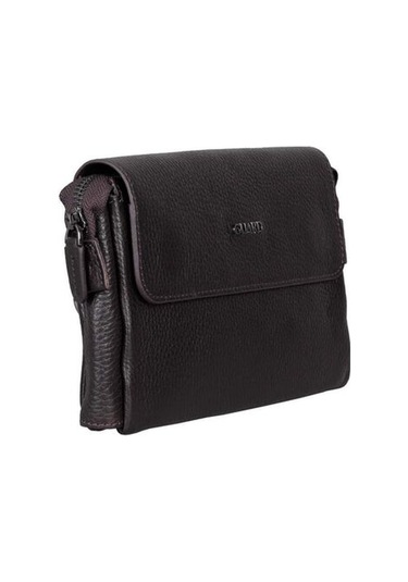 Guard Kahverengi Patlı Hakiki Deri El Çantası