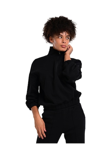Sportive Burgos Kadın Siyah Günlük Stil Sweatshirt 24kk012-syh 1656579 SiYAH
