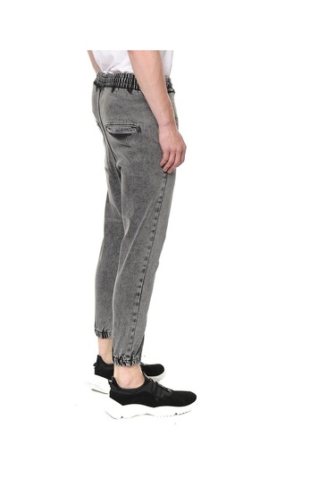 Beli Ve Paçası Lastikli Şalvar Model Erkek Kot Pantolon