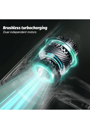 Qianfan Tipi Süpürge Kablosuz 19000pa Güçlü Emiş 3'ü 1 Arada Toz