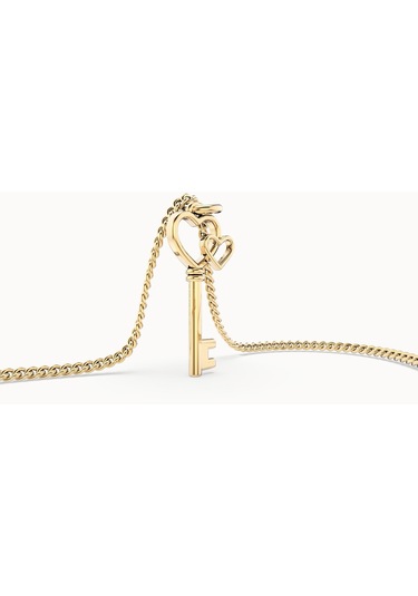 Chocli 18 Ayar Altın Kaplama Love Key Kolye