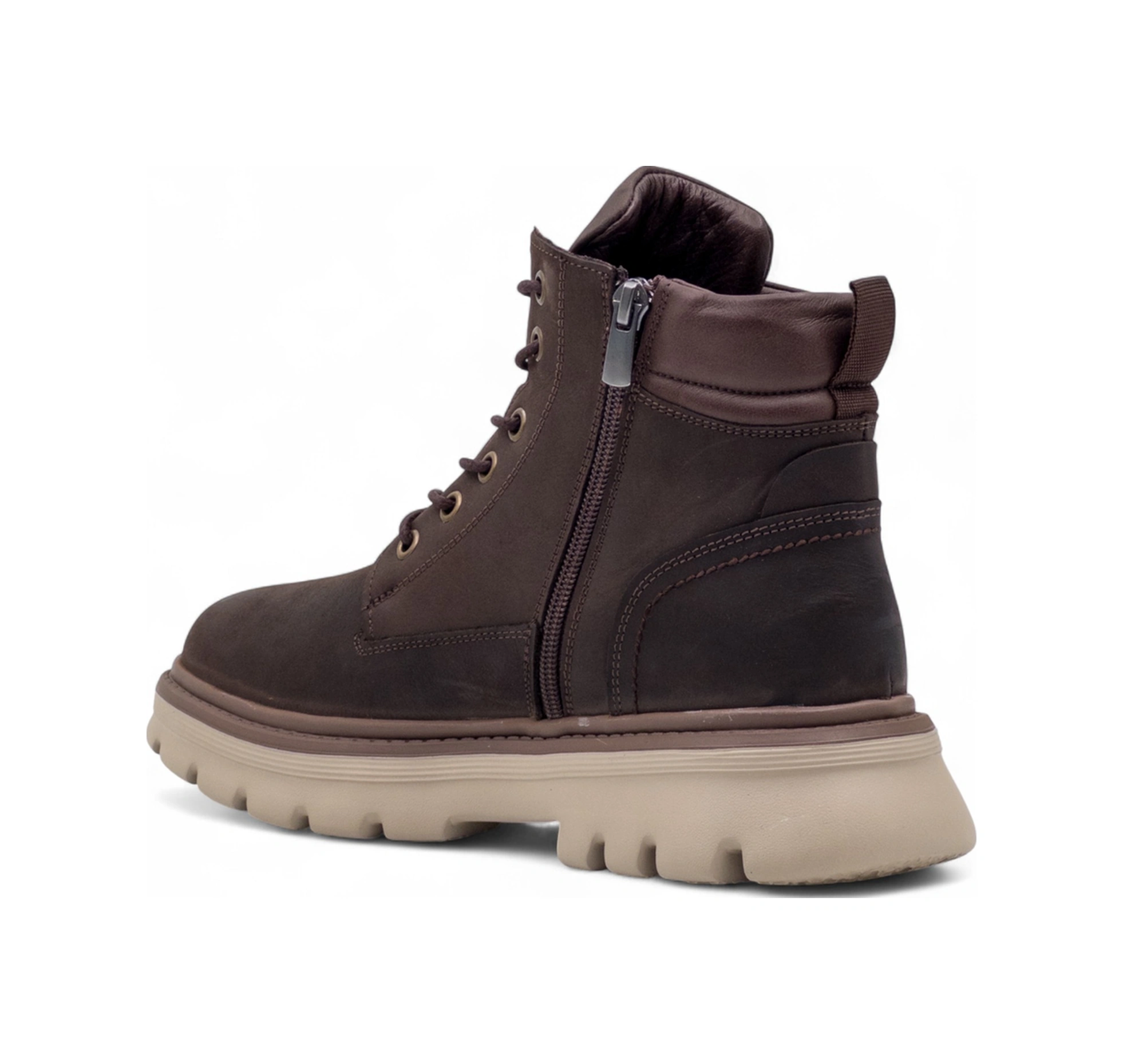 Voyager M368 Erkek Hakiki Deri Bot Kahve Nubuk