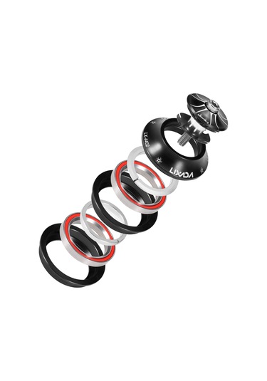 Lıxada 44-44mm Bisiklet Kulaklık Cnc Yüksek Hassasiyetli Y21222b Siyah Siyah