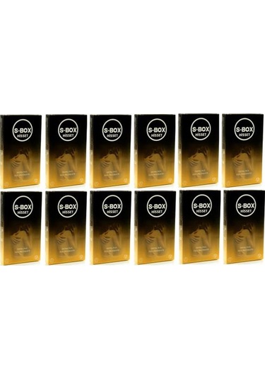 S-Box Hisset Ekstra İnce Prezervatif 12'li x 12
