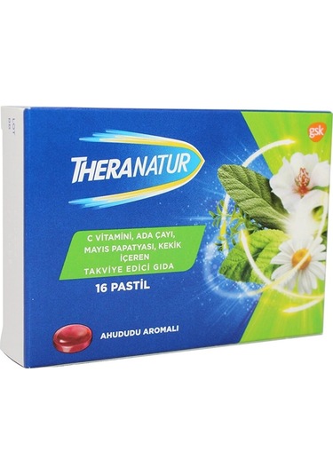 Theranatur Ahududu Aromalı Pastil 16'lı