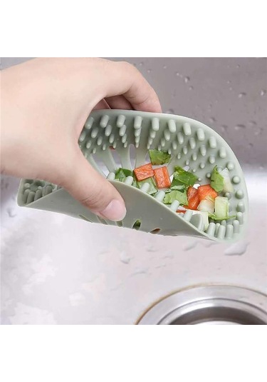 Süzgeçli Silikon Lavabo Ve Küvet Tıkacı Yuvarlak Lavabo Tıkacı Süzgeç Banyo Tıpa Banyo Süzgeç