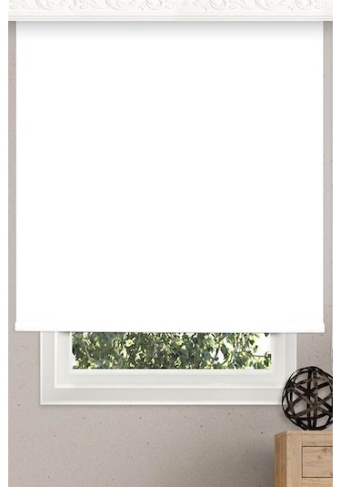 Networkavm Stor Perde Beyaz Etek Dilimsiz Beyaz