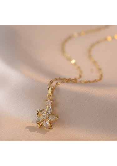 Bayan Kolye: Moda Estetiği Titanyum Çelik Kolye No.29 Çok REnkli