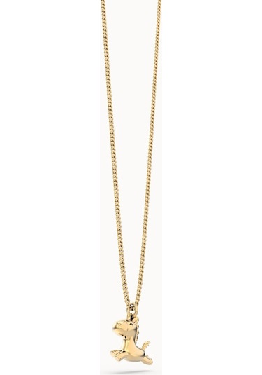 Chocli 18 Ayar Altın Kaplama Uçan Unicorn Kolye