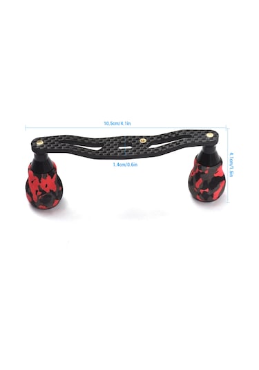 Tenfowee Karbon Fiber Olta Makinesi Kolu - 10.5cm Uzunluk, 5 8mm İç Çap, Kamuflaj Yeşil, Çok Markaya Uyumlu, Kolay Kurulum