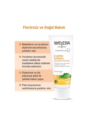 Bebek Ve Çocuklar Için Doğal Diş Macunu 2 X 50ml