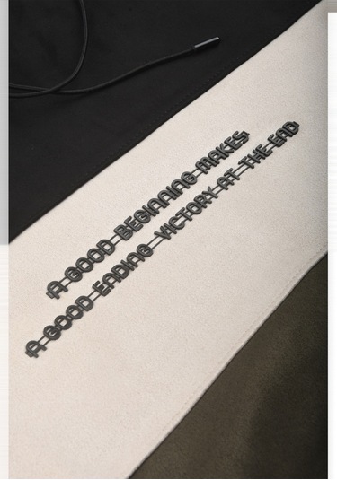 Deepsea Erkek Siyah Dar Kesim Süet Kumaş Sweatshirt Kapüşonlu & Şık Tasarım Sweatshirt 2608510 Siyah