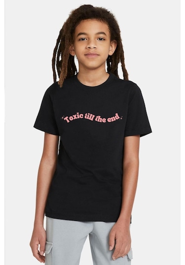 Tshirthane Rose Toxic Till The End Siyah Çocuk Tshirt SIYAH