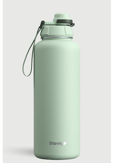 Stevig 1 Hand Leak-proof Sızdırmaz Çelik Termos 1500 Ml Smoke Green St-256 Yeşil