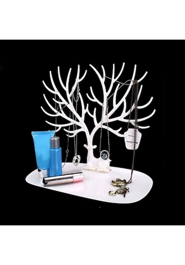 Larimar Geyik Tasarımlı Takı Standı Beyaz - 9001482702315lmr Çok Renkli