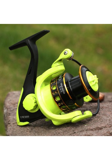 Balıkçılık Reel 12bb 5.0:1 Dişli Oranı Ahşap Saplı Açık Spor Balıkçılık Tekerlek Sazan Tatlısu İçin Yw1000