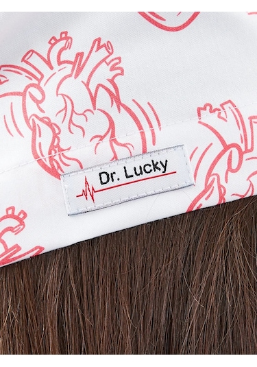 Dr. Lucky Kardiyolog İçin Pamuklu Tıbbi Başlık 293602123