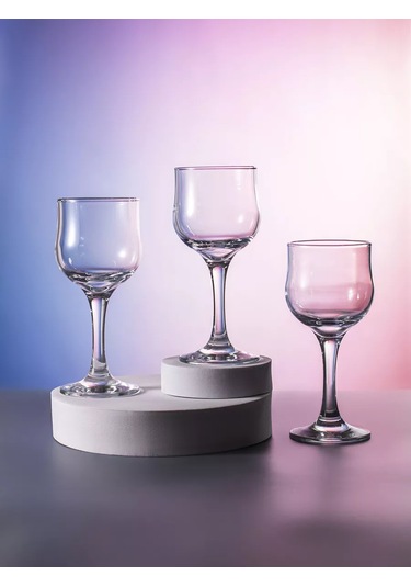 Pasabahce 200 Ml Şarap Kadehi 6'lı Cam Şişe Şık Şık 12038729 Beyaz