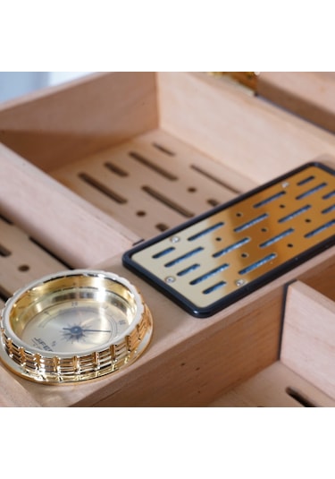 Angelo A. Kahve/gold Ahşap Kaplama Humidor 923013