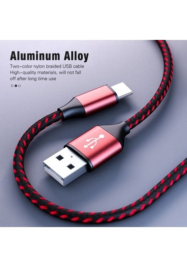 Prestigegoods Anmone 3a 18w Hızlı Şarj Tipi C Usb Kablosu Samsung Uyumlu Xiaomi Redmi İçin Huawei Tip C Cep Telefonu Şarj Kablosu