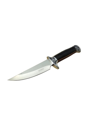 Lanmark B051-5 Kamp Bıçağı 26 CM - Ahşap Sap - Kılıflı Kahverengi