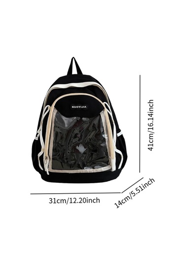 Suntek Moda Sırt Çantası Gündelik Sevimli Genç Kızlar Için Siyah