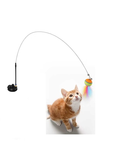 Cama Yapışan Vantuzlu Kedi Oltası
