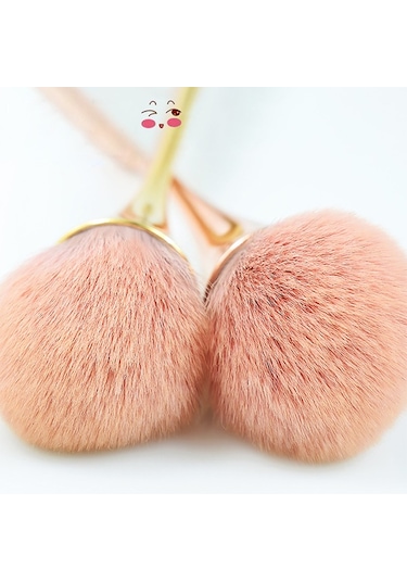 Ezere Altın Pudra Fondöten Makyaj Allık Fırçası