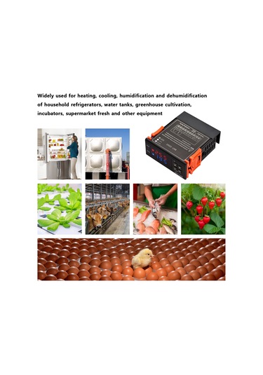 Mufunye Sht2000 Akıllı Sıcaklık Nem Kontrol Cihazı - Isıtma/soğutma/nemlendirme/kurutma - 0.3 C Doğruluk - Ac 110-220v