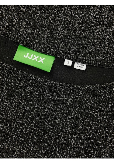 Jack & Jones Kadın Simli Kumaş Crop Top - Sigga Silver