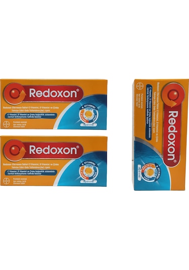 Redoxon 3'Lü Etki C Vitamini D Vitamini Çinko Efervesan 3 x 30 Tablet