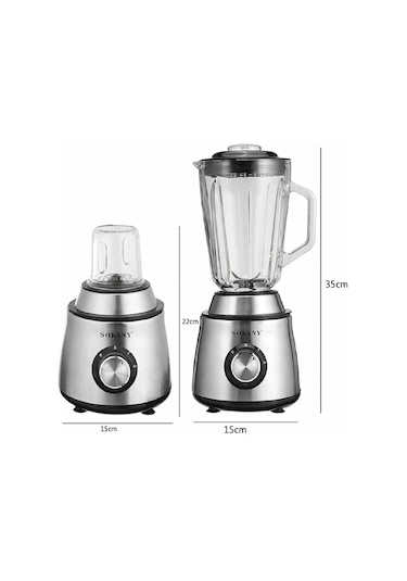 Sokany SK-155 350 W 1.5 LT Kristal Cam Hazneli Blender
