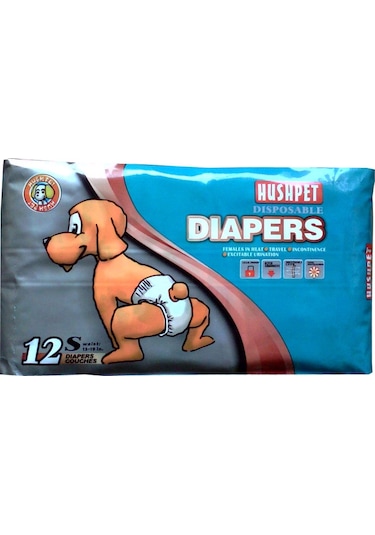 Hushpet Yapışkanlı Köpek Çiş Bezi 12'li S Boy 33 x 48 CM