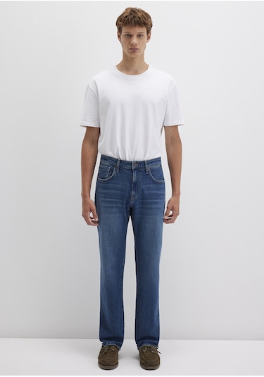 Mavi - Lisbon Classic Denim Puslu Vintage Koyu Mavi Jean Pantolon 0010039-90818 Koyu Mavi