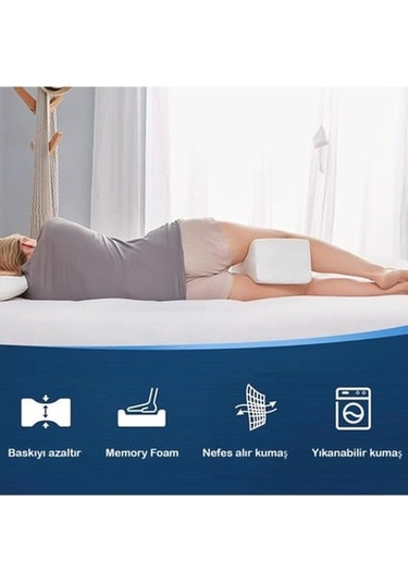 Devix Visco Diz Yastığı Bacak Destek Yastığı Bacak Arası Yastık Ortopedik Pozisyon Uyku Minderi