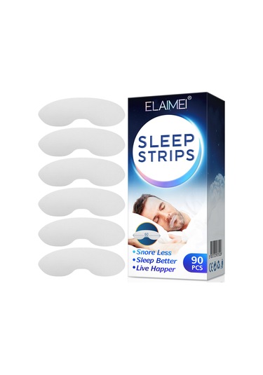 Vkemall Elaımeı Anti Horlama Uyku Bantları Tek Kullanımlık Ağız Bantları Bant Ağız Kurul Beyaz