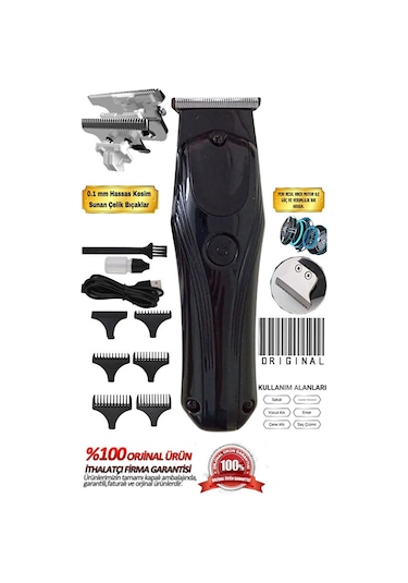 Ar-0032 Profesyonel Şarjlı Saç Sakal Tıraş Makinesi