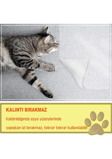 Paw Away Kedi Eğitim Bandı Tek Yüz Yapışkanlı Tırmalama Caydırıcı 8'li