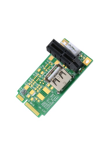 Pazly Mini Pcie - Pcı Express Yuva Yükseltici Kart Adaptörü, 4 Pın Güç Kablosu, Test İçin