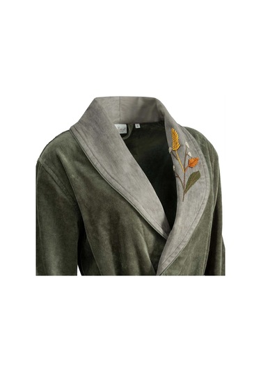 Ecocotton Farah Yeşil/kahve %100 Organik Pamuk 10 Parça Aile Bornoz Seti M-l Yeşil