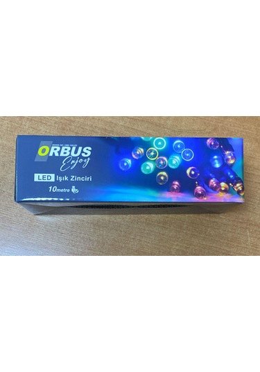 Orbus 10 Metre Renkli Top Işık 100 Ledli Usb'li Yılbaşı Süsü