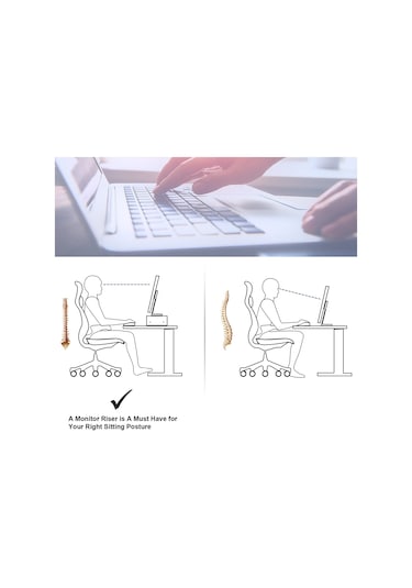 Emkawood Sally Safir Monitör Yükseltici Laptop Standı